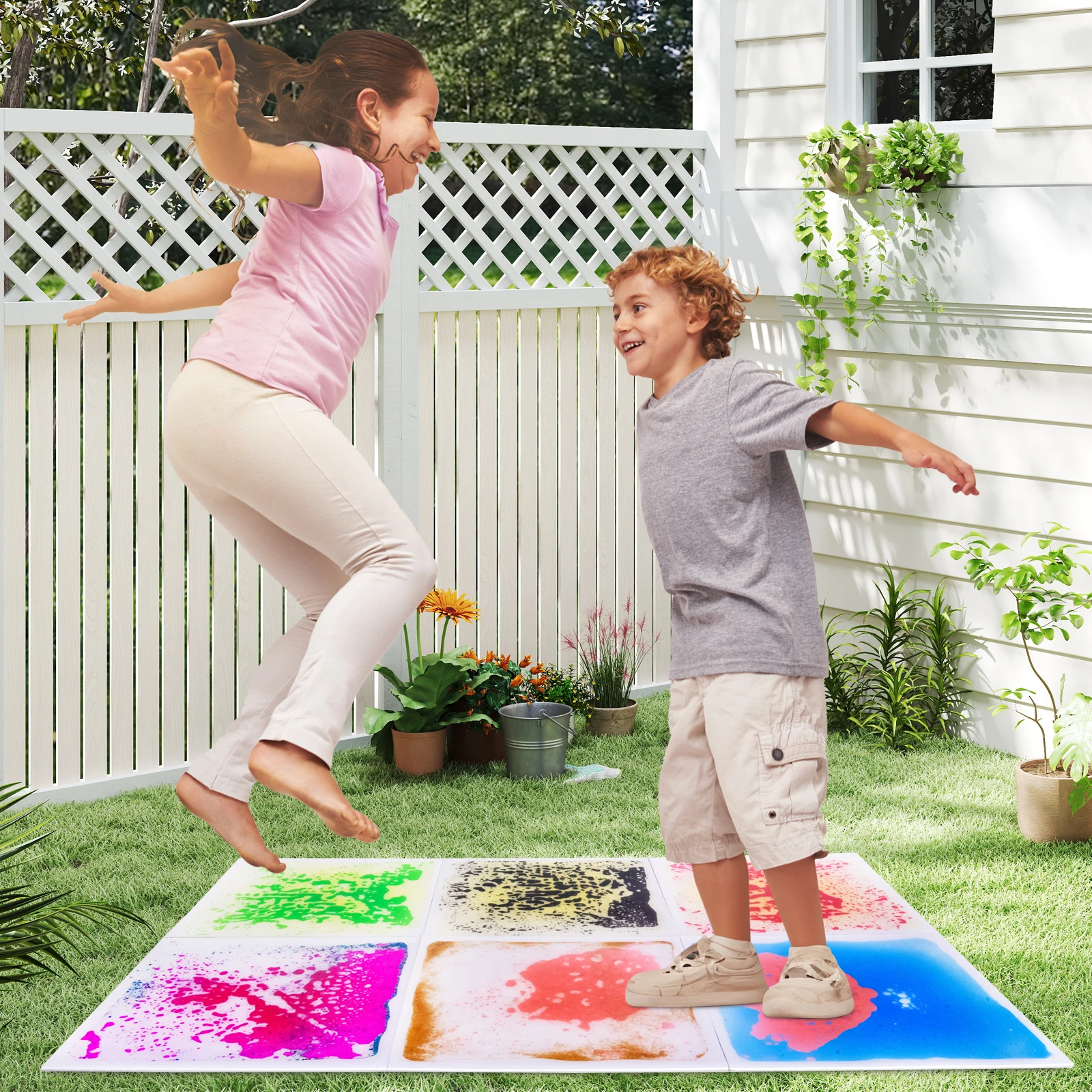 Multisensory Mats Sensory Mats Toddlers Calming Floor Tiles Classroom Sensory Area Visual Sensory Floor Tiles 6PCS