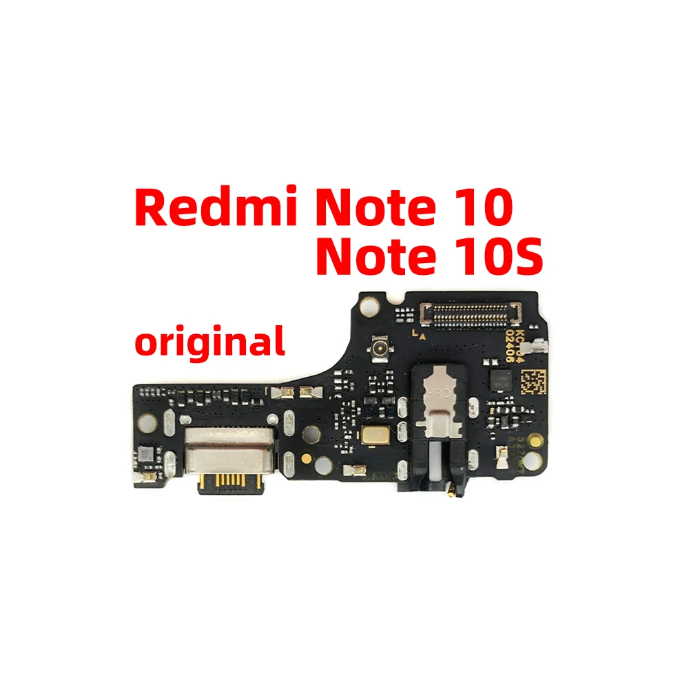 Original For xiaomi redmi note 10S note 10 5G Dock Connector USB Charger Charging Port Flex Cable Board Replacement