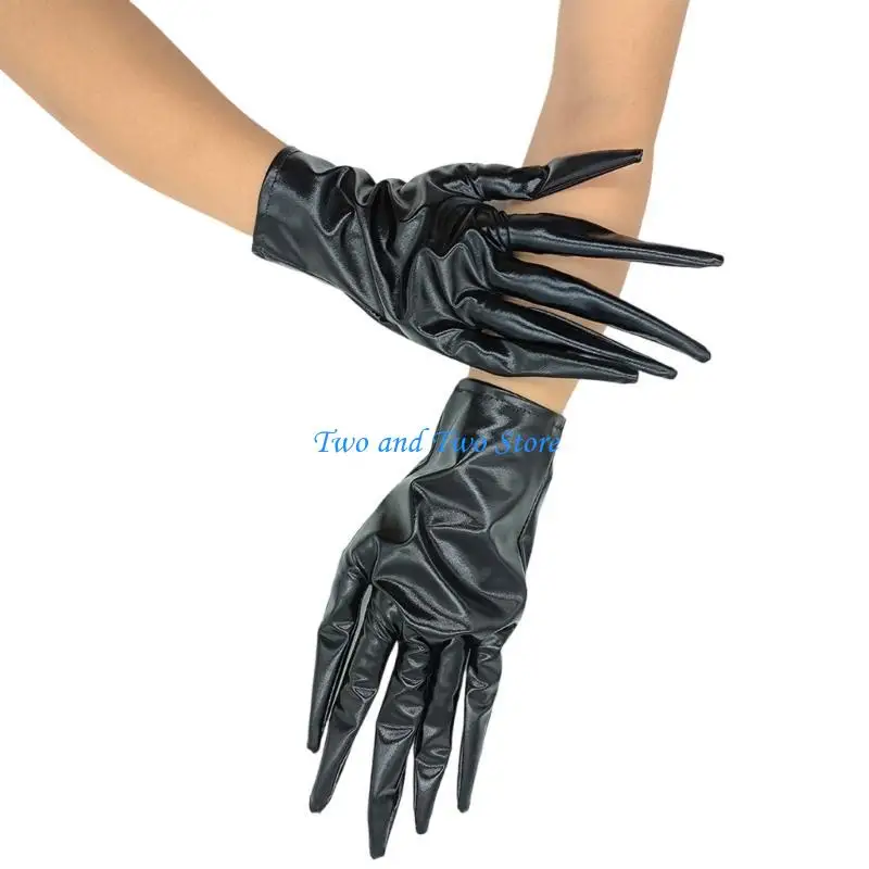 

HX6F Realistic PU Gloves Novelty Costume Stage Props Scary Evil Claw Gloves