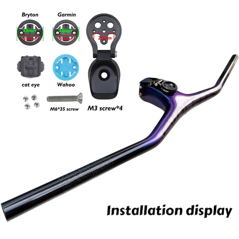Syncros Carbon Fiber Chameleon MTB Integrierter Lenker mit -17° ° Steuerschaft-Mountainbike-Teile in verschiedenen Größen für verbesserte Kontrolle – Detail 8