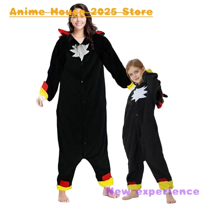 

♥ Новинка 2026: Детский костюм-кигуруми «Черный Еж» (2025) для косплея, пижама-комбинезон для девочек на Хэллоуин ♥ ♥ ★