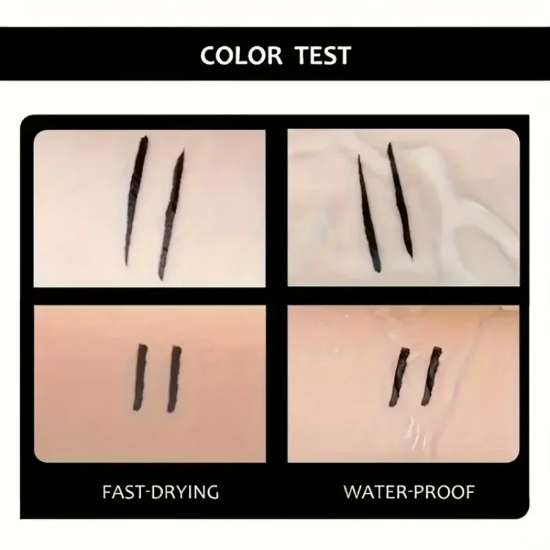 3 Stück schwarzer flüssiger Eyeliner-Stift, langlebig, wasserfest, einfach zu bedienender Eyeliner-Stift für Anfänger, perfekt für atemberaubendes Augen-Make-up