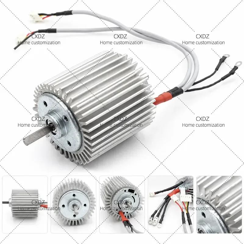 BL4260 Brushless DC Motor 24V Low Speed Double Ball Bearing Double Outlet Shaft D Shaft Aluminum Shell Cooling