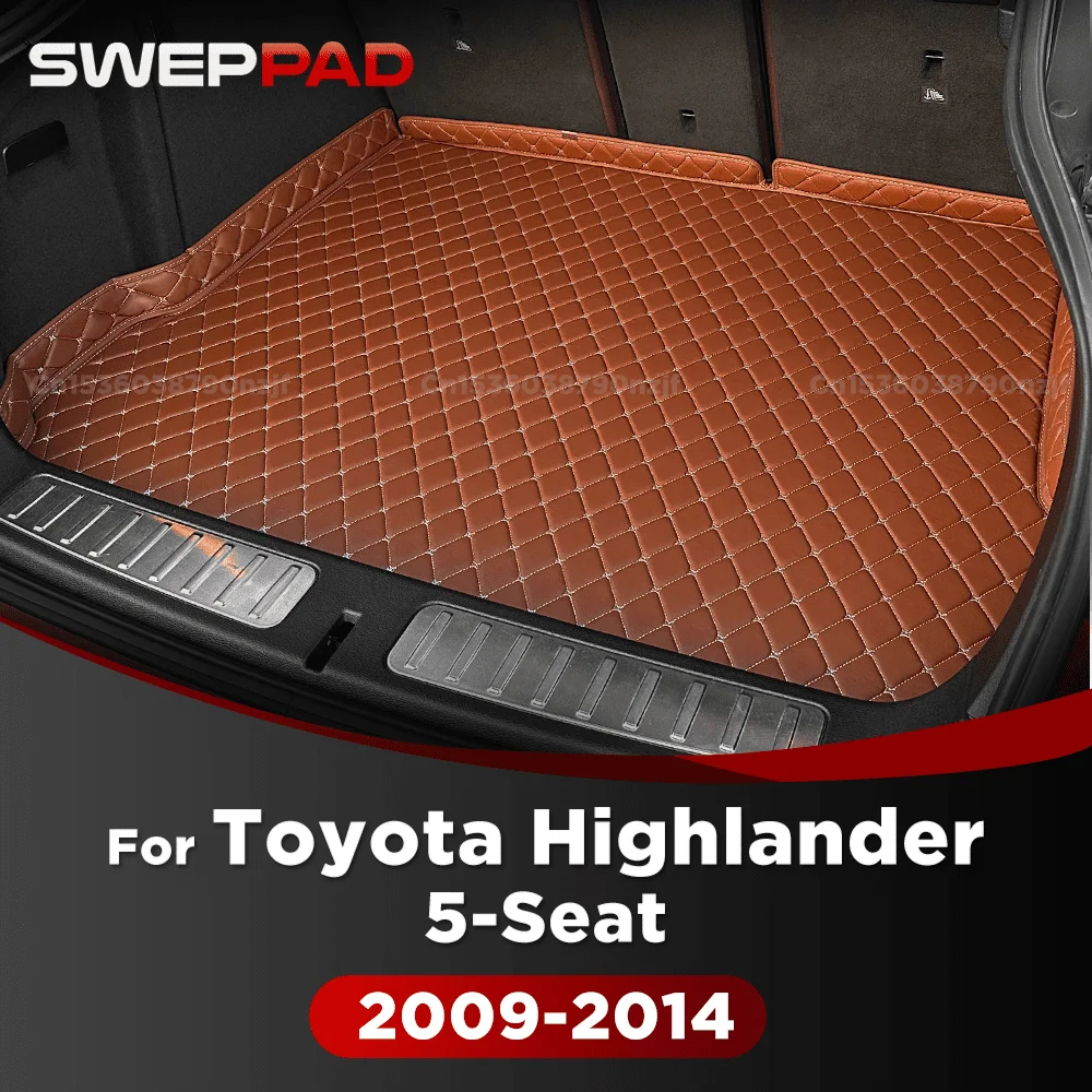 

For Toyota Highlander 5-Seat 2009-2014 13 12 11 10 3D Car Trunk Mat Cargo Liner Carpet Interior Accessories Cover
