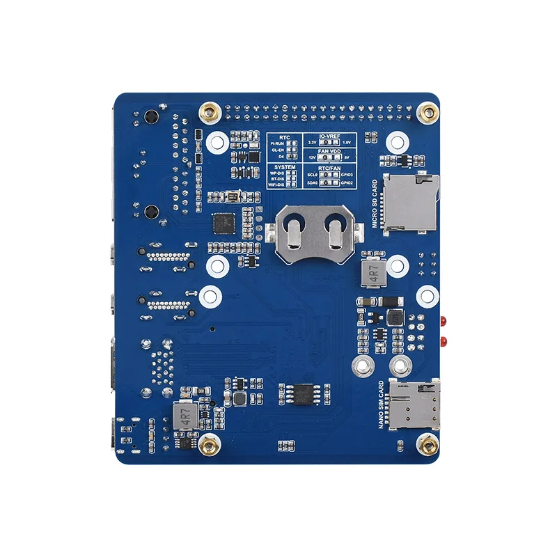 Raspberry PI CM4 core board Dual Gigabit Ethernet port 4G 5G M.2 module expansion board SIM7600G-H SIM8202G SIM8200EA-M2 modem