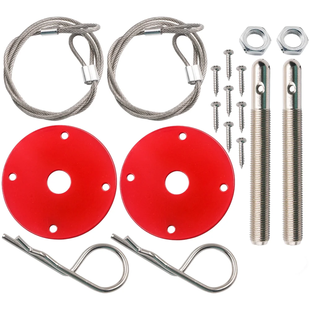Vehicle Customization Engine Lock Complete Hood Lock Installation Kit Automotive Accessory Reliable Locking System