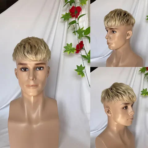 Мужской парик из бразильских волос Eseewigs, 3 дюйма, цвет омбре 613