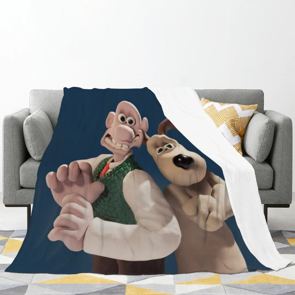 Kawaii Cute Gromit Medium Blanket Fluffy Soft Bedroom Decor Sofa Blankets Comforter Home and Decoration