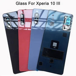 A+++ New Glass Battery Housing Back Cover For Sony Xperia 10 III Battery Cover Housing X10 III SO-52B SOG04 Battery Door