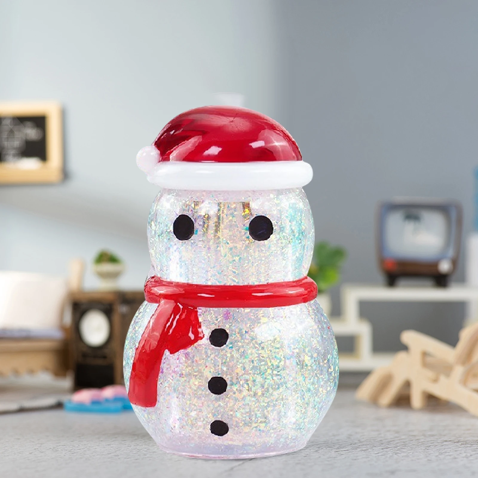 

1Set Bottle Casting Mold Snowman Silicone Non-Stick DIY Crafts Making Mold for Epoxy Art Storage Container Family Fun