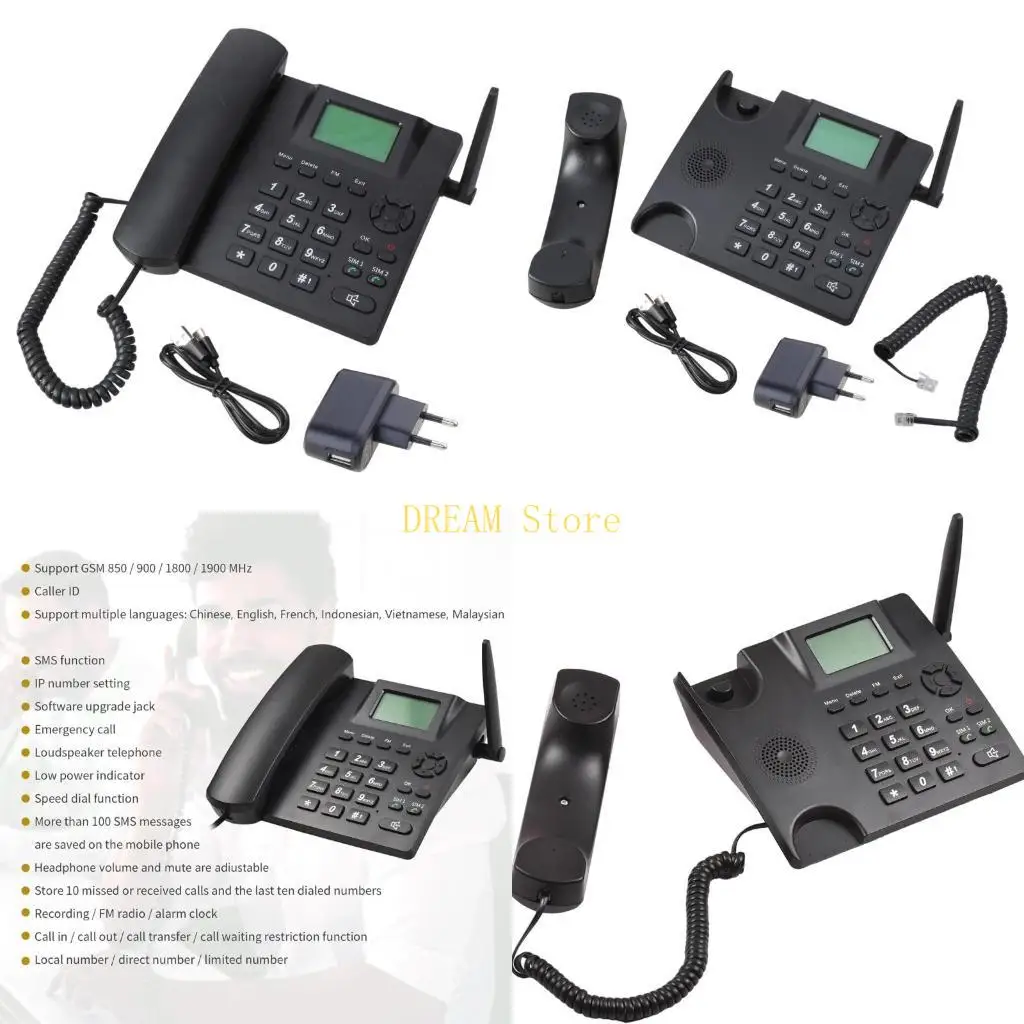 DDK995 Wireless Landline Phone With FM Radio Support 2 Memory Slots For Business And Home Communication best sale