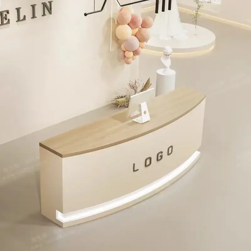 

reception desk furniture for aesthetic shop counter small white small business hall cash register table beauty salon furniture