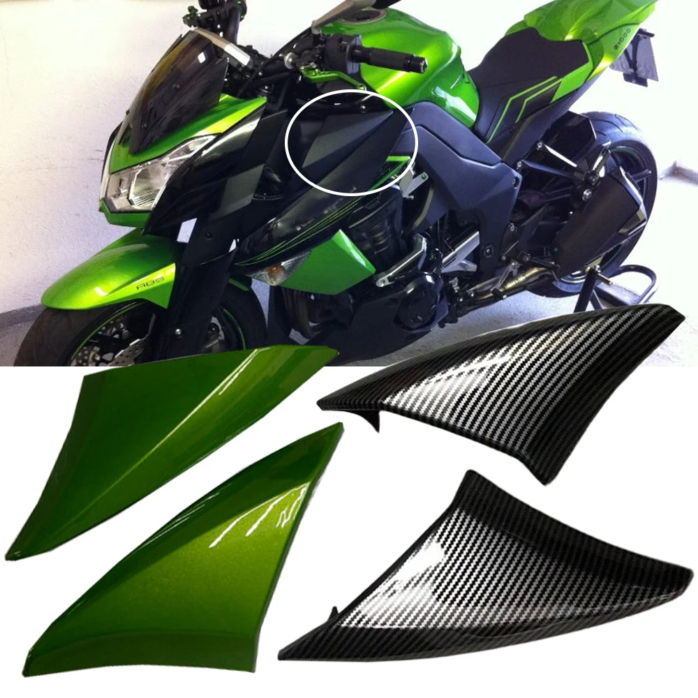 For Kawasaki Z1000 2010 2011 2012 2013 Z 1000 Air Duct Panel Intake Ram Cover Cowl Shroud Side Fairing Motor Parts Carbon Green