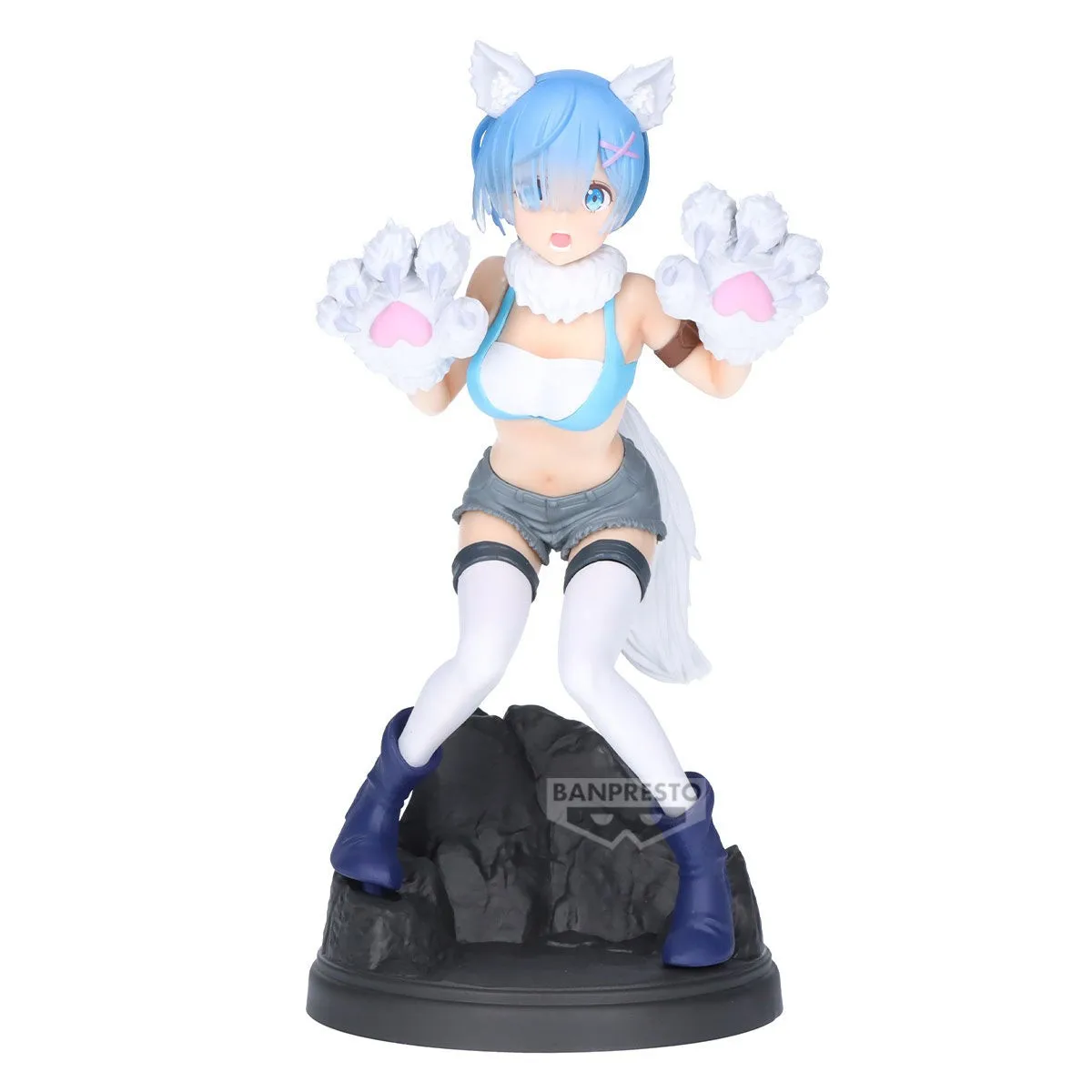 Original BANPRESTO Espresto Monster Motions Rem Anime Figure Toys Re ZERO Starting Life in Another World Action Figurine Doll