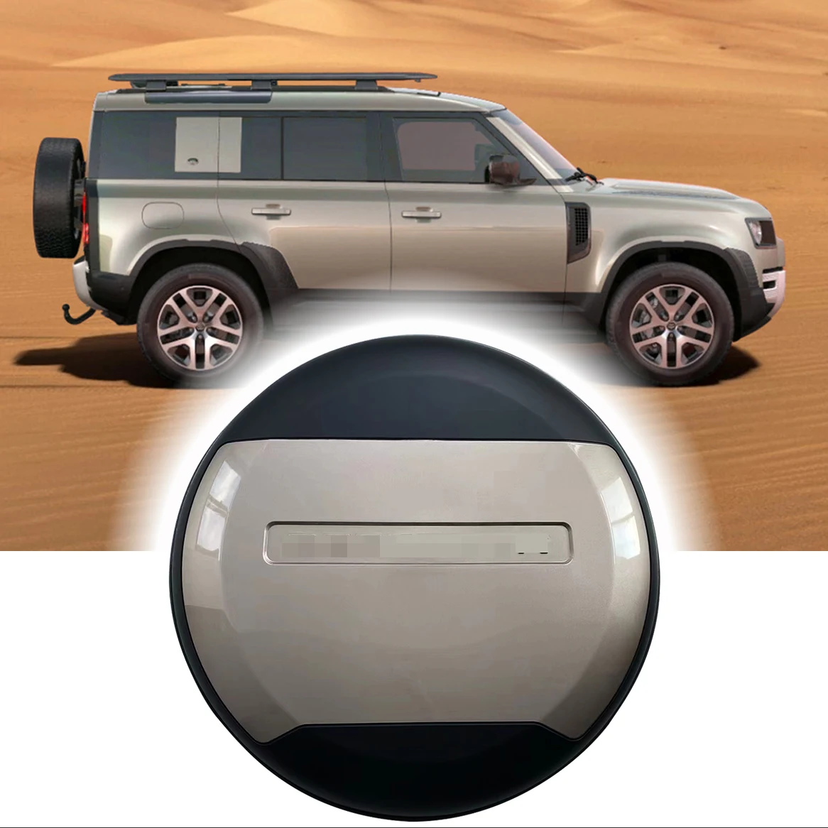 Lantau Bronze Series Spare Tire Cover fits for Land Rover Defender 110 90 130 2020-2024 ABS Spare Tyre Wheel Cover Protector