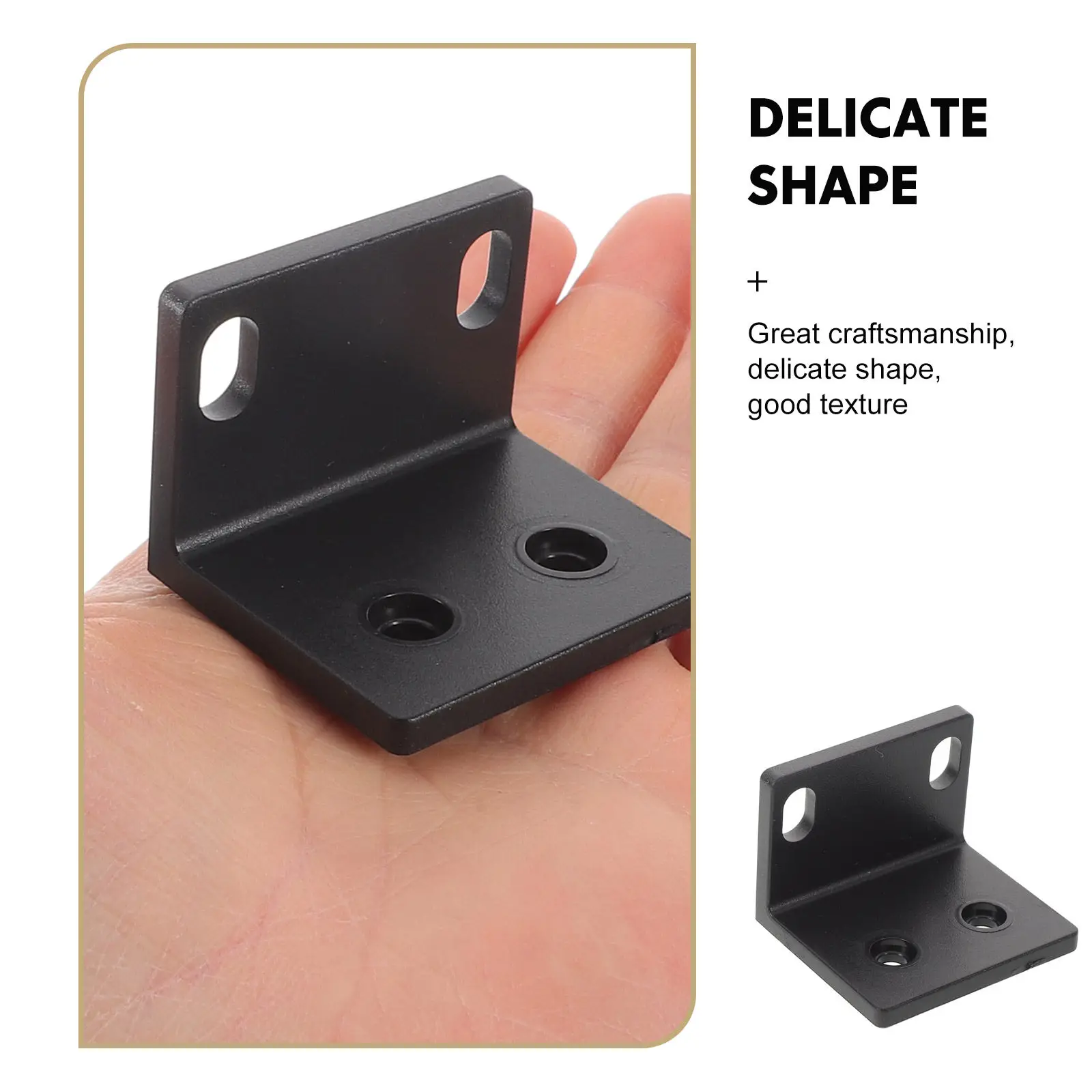 4Pcs Metal Cabinet Mounting Bracket Heavy Duty Plastic Speaker Cabinet Edge Guard Secure Rack Corner Protector for Audio