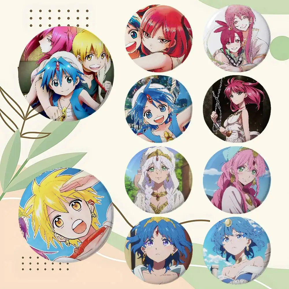 Badges Anime Magi The Labyrinth Of Magic, broche en émail, broche de dessin animé pour sac à dos et vêtements