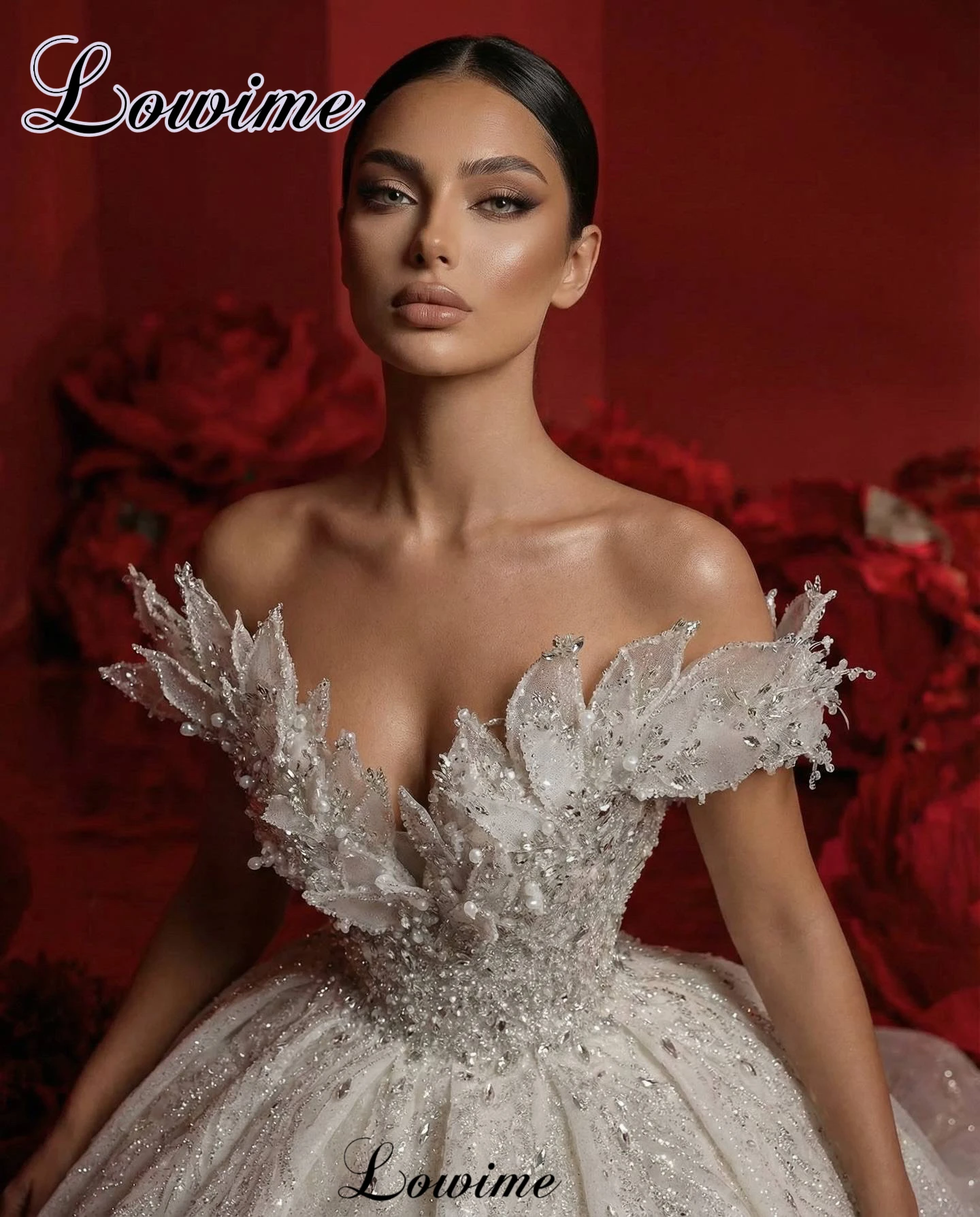 2026 New Luxury Wedding Dresses A-Line Off Shoulder Special Wedding Gowns Elegant Brides Dresses Vestido Blanco Customized
