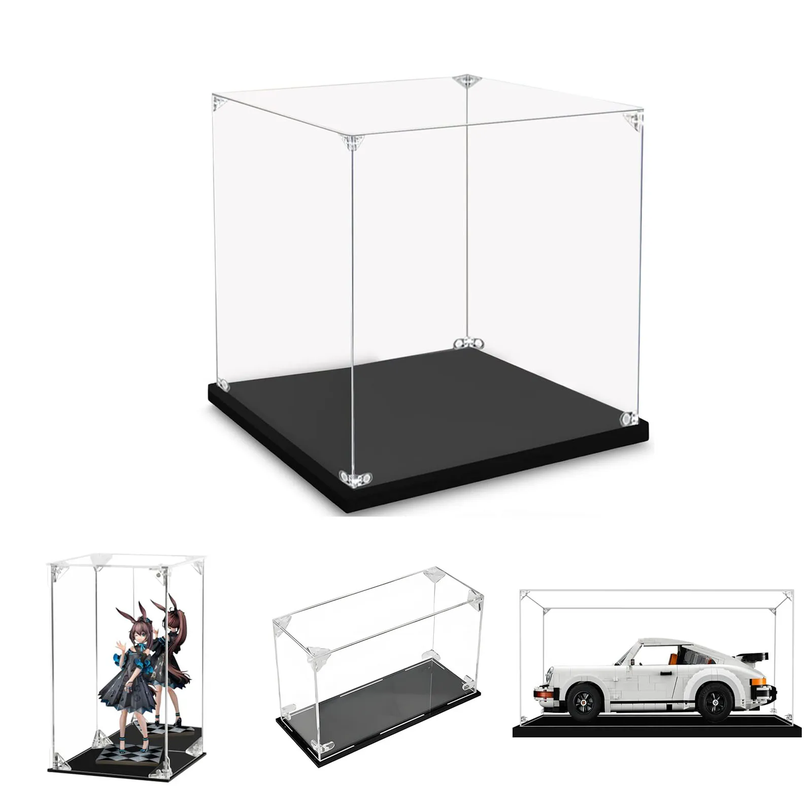 Acrylic Display Box, Gundam Model Storage Box, Display Stand,Buckle Assembly, Lego Transparent Building Blocks, Dust Cover