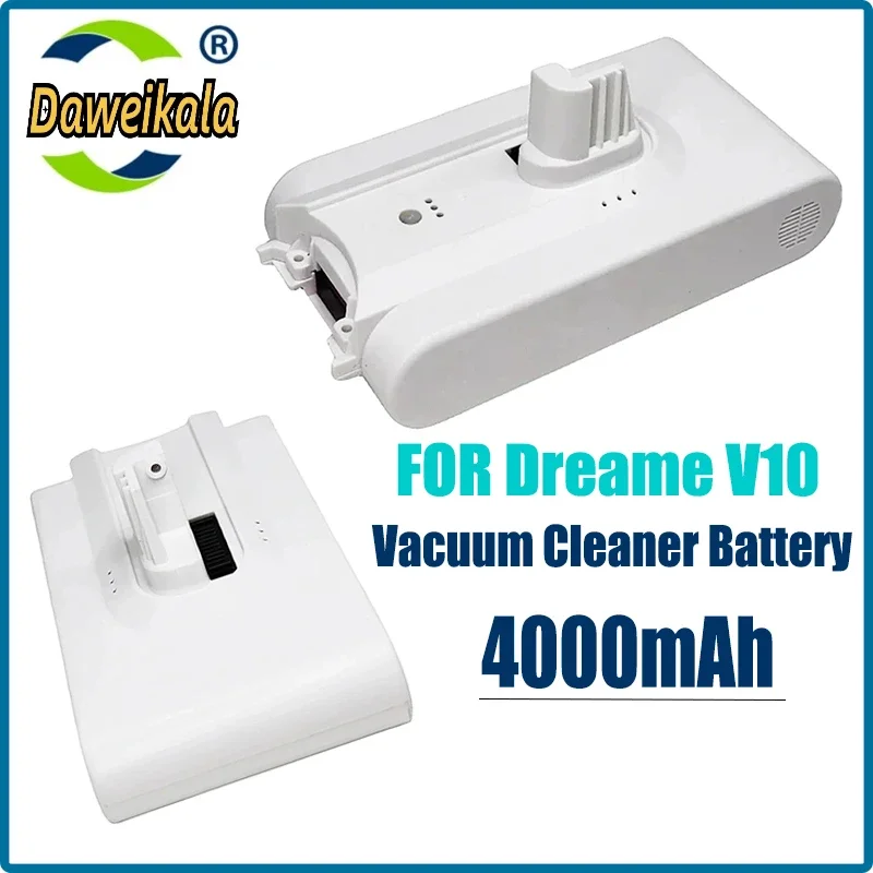 

25.2V 4000mAh V10 Lithium ion Battery for Dreame Handheld Cordless Vacuum Cleaner Parts Replacement Battery