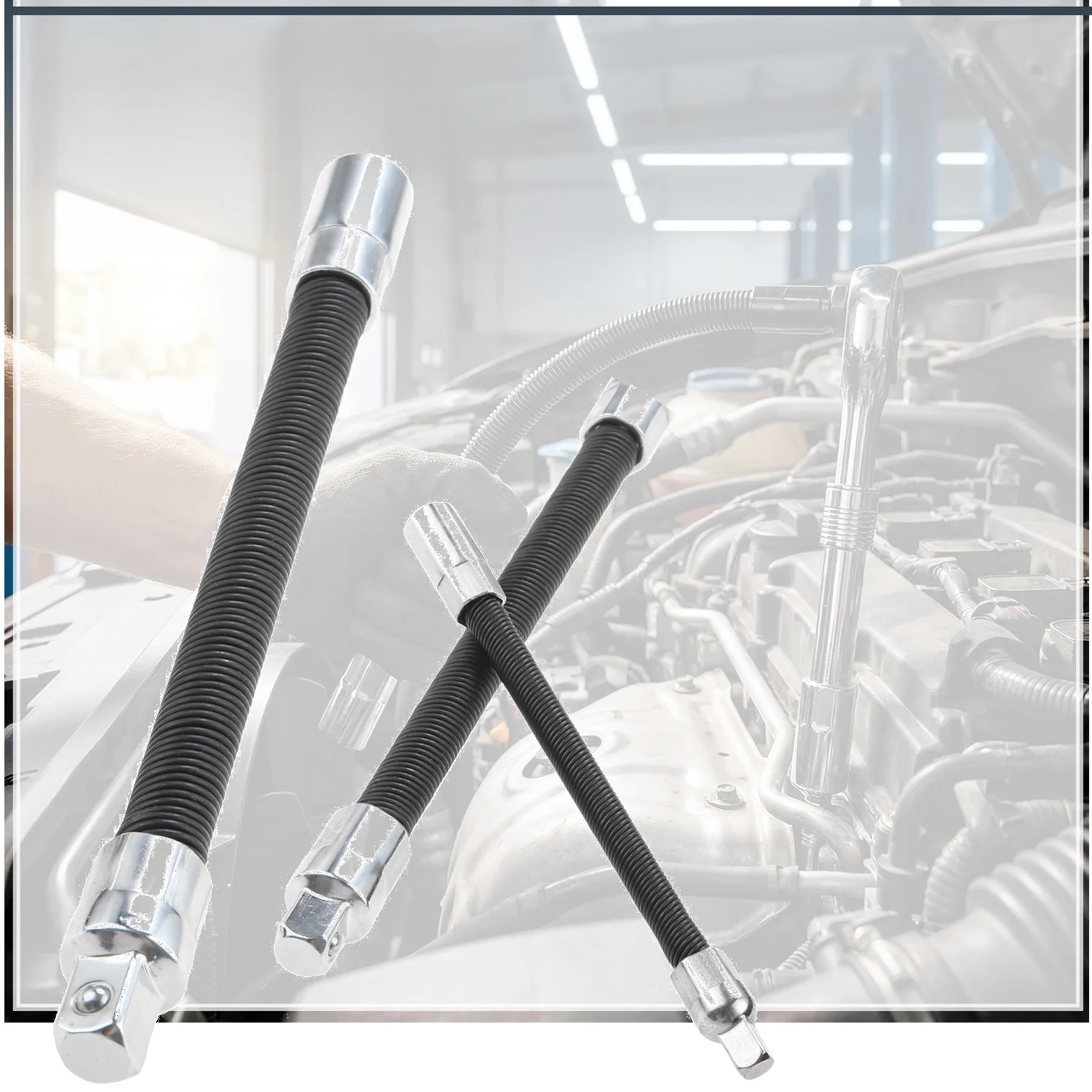 Flexible Drill Socket Wrench Extension Drive Handle Bar Set 1/2