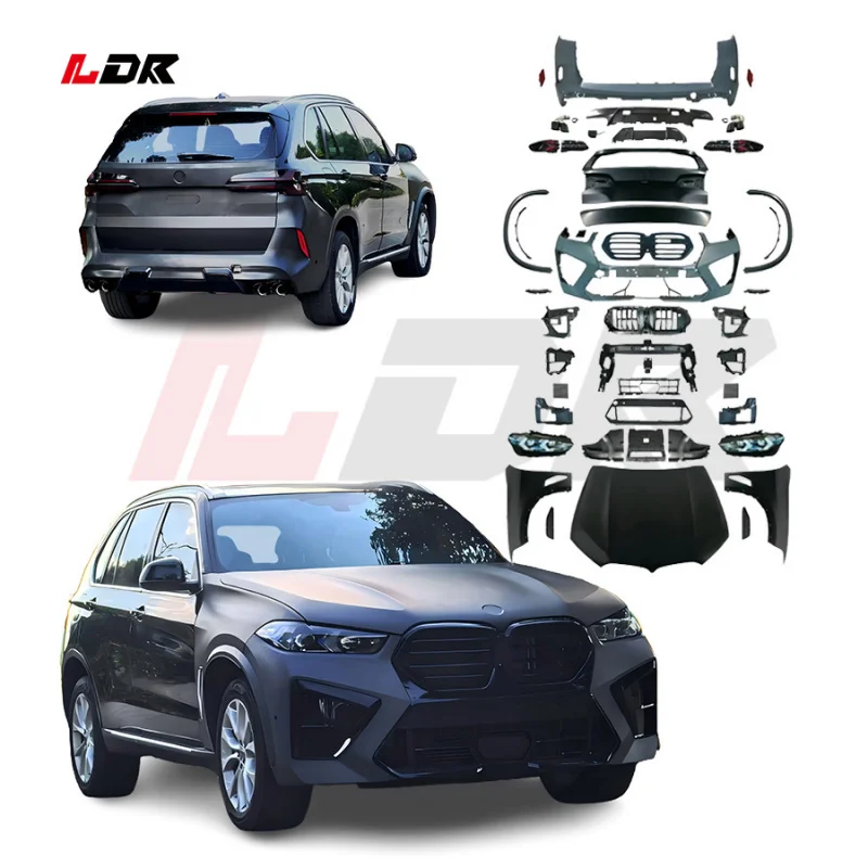 2024 New arrive X5 F15 2012-2018 To X5 G05 X5M Body Kit facelift front and rear bumper 1:1 style headlights