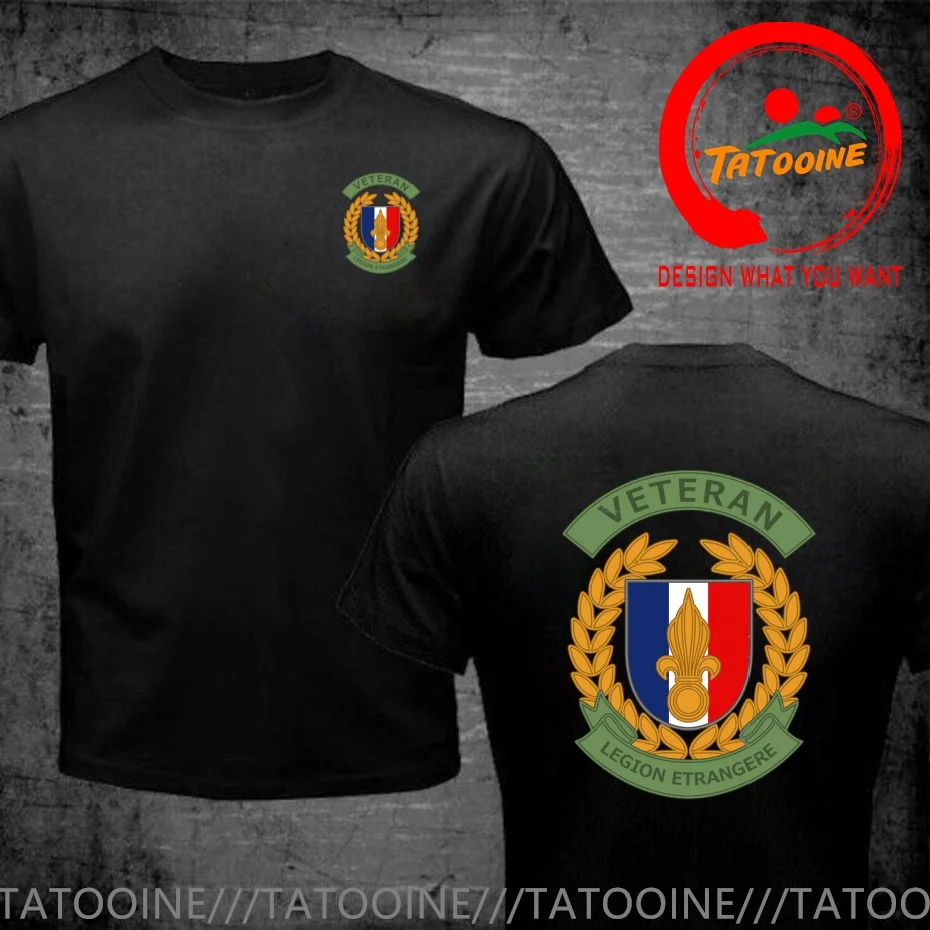 French Foreign Legion Veteran T Shirt Men Fashion Trendy Casual Clothing Stylish Tops Tee Shirt Leisure Tshirt Men's T-Shirt