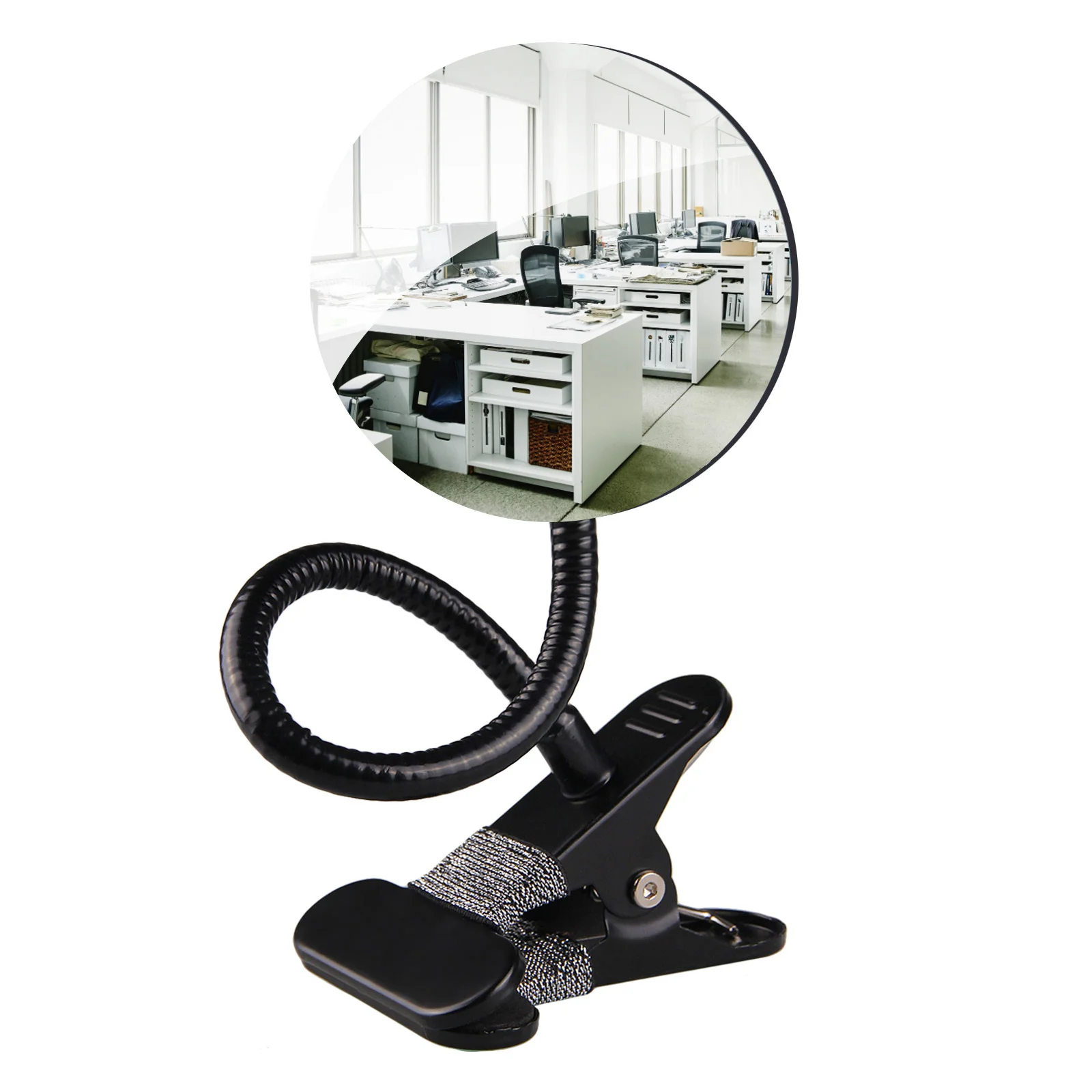 

Mirror Round Flexible Rearview Rear View Clip On Security Cubicle Convex Mirror for Car Office Personal Privacy Safety