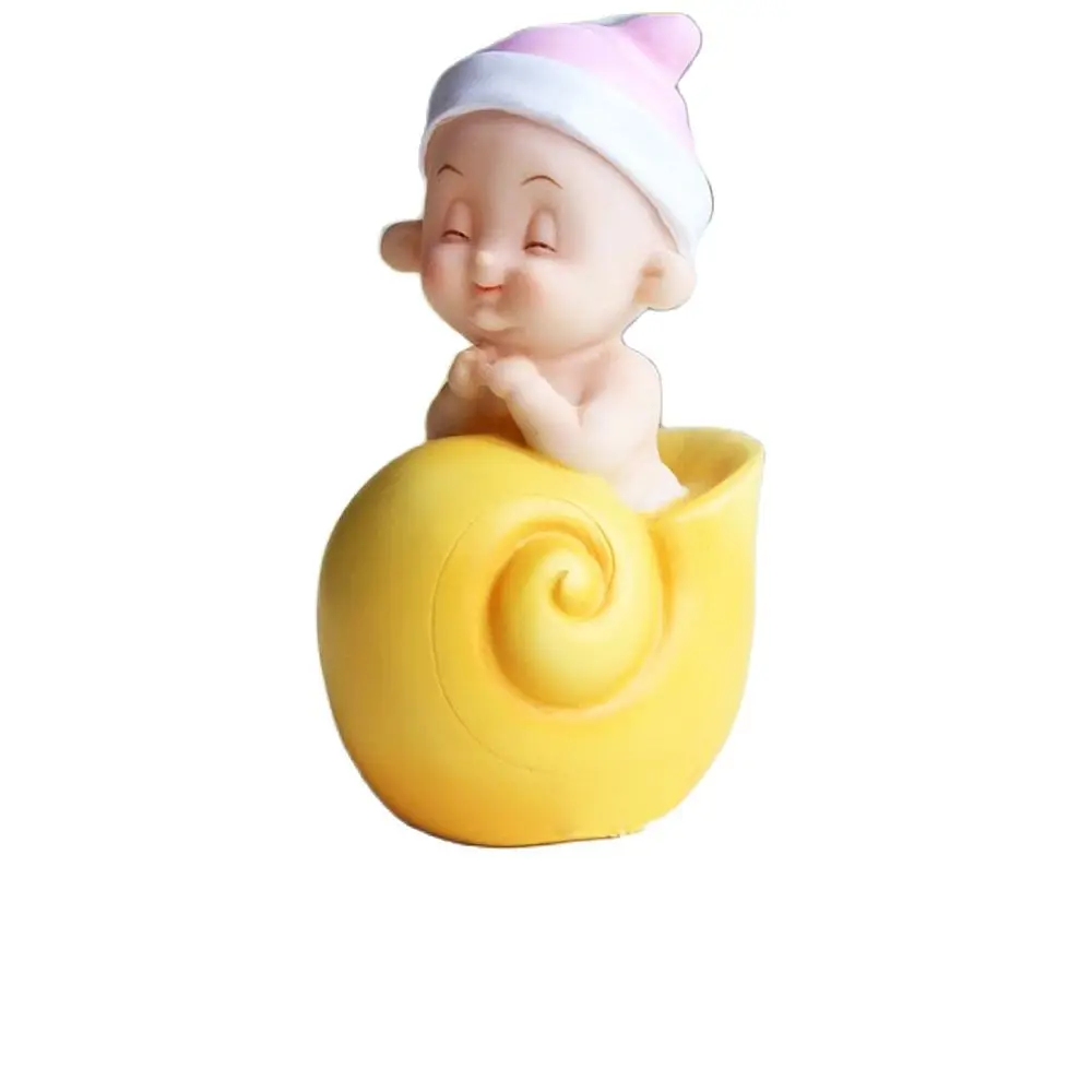 3D Cartoon Conch Doll Candle Silicone Mould Wedding Soap Birthday Gift Clay Molds Cute BABY