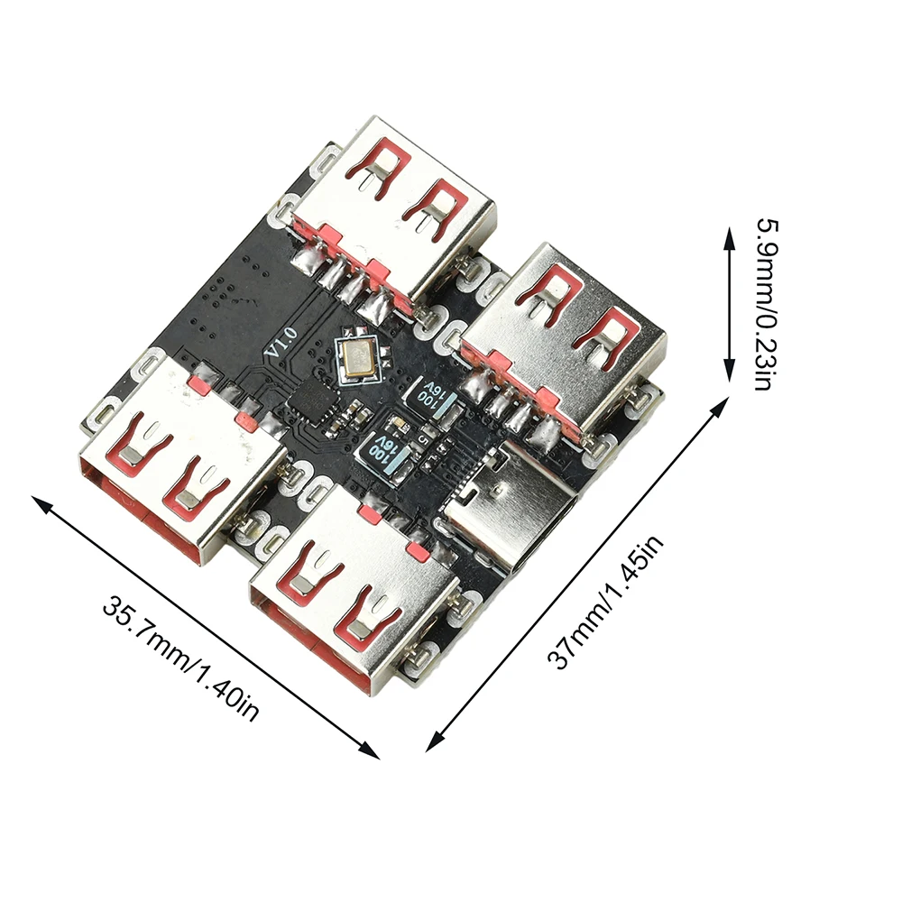 1-5 stks USBHUB USB 2.0 naar 4 Kanaals Manieren Hub PCB Module USB2.0 Splitter USB-HUB Type-C Extender Uitbreidingskaart 4 Poort 40 MB/S