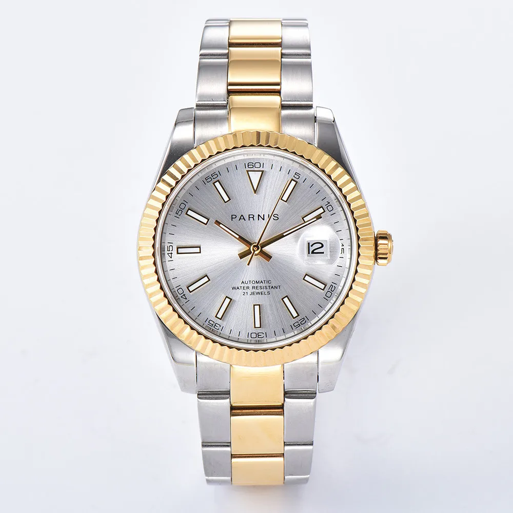 Мужские наручные часы Parnis, японские автоматические светящиеся маркеры Miyota 39,5, 8215 мм
