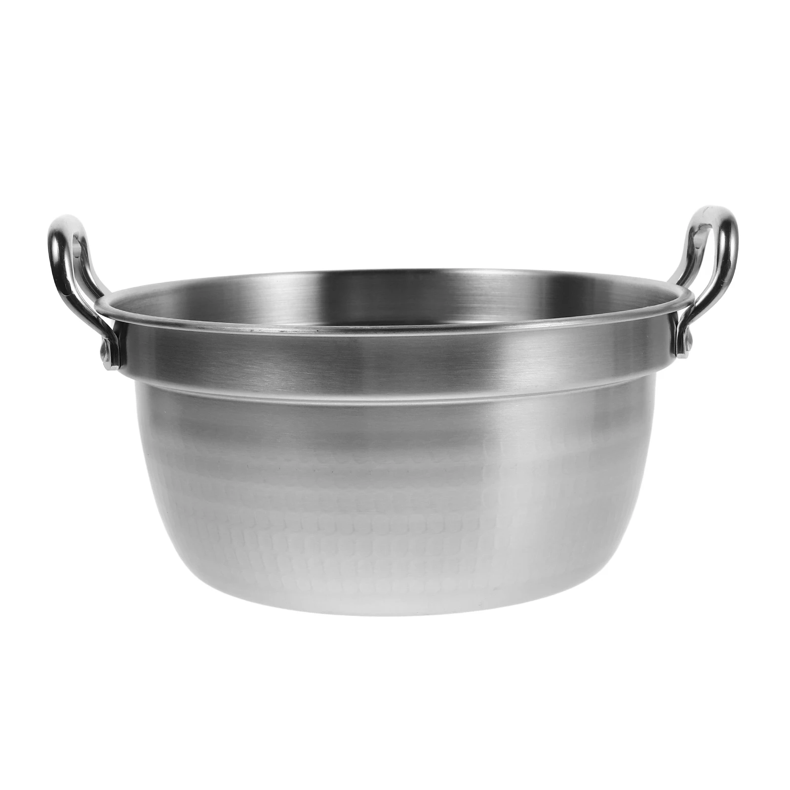 

Camping Pan Double Handle Cooker Korean Cooking Pot Noodle Fast Heating Pasta Set