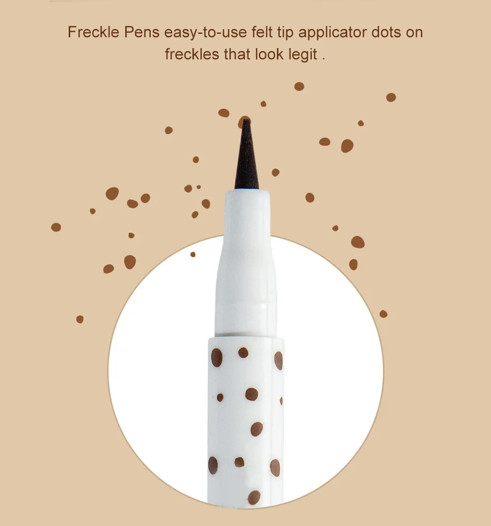 1PC Face Fake Freckles Pen Natural Waterproof Lifelike Fake Freckles Pen for Long Lasting Look Dot Spot Pen Makep Tool Cosmetic