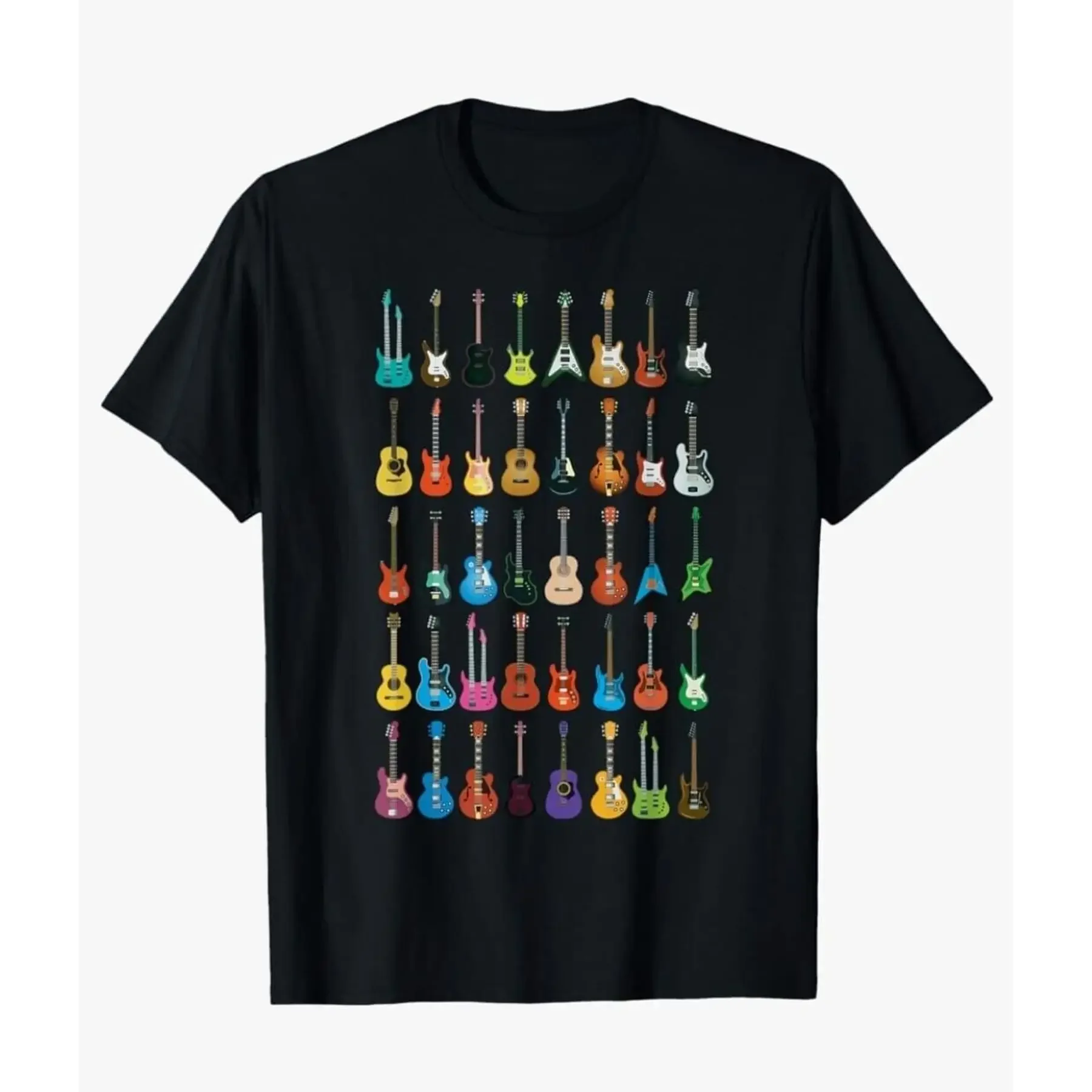 Love Guitar diferentes guitarras amantes de la música nueva camiseta S M L XL XXL negro blanco