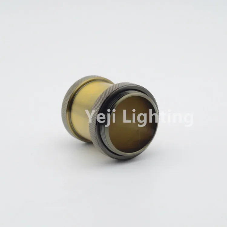 Decorative Colorful  green brozne Lamp holder Edison retro Aluminum cap socket E27 Led bulb Tube light Lighting accessories