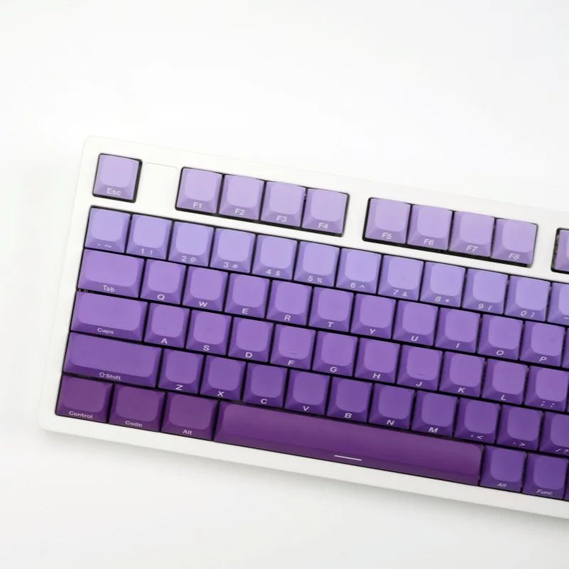 Imagem -01 - Xvx-teclado Mecânico com Perfil Baixo Roxo Pbt com Cópia do Lado do Corante-sub Compatível com 61 64 75 87 87 96 108 xvx teclado mecanico com perfil baixo roxo pbt com copia do lado do corante sub compativel com 61 64 75 87 87 96 108 01