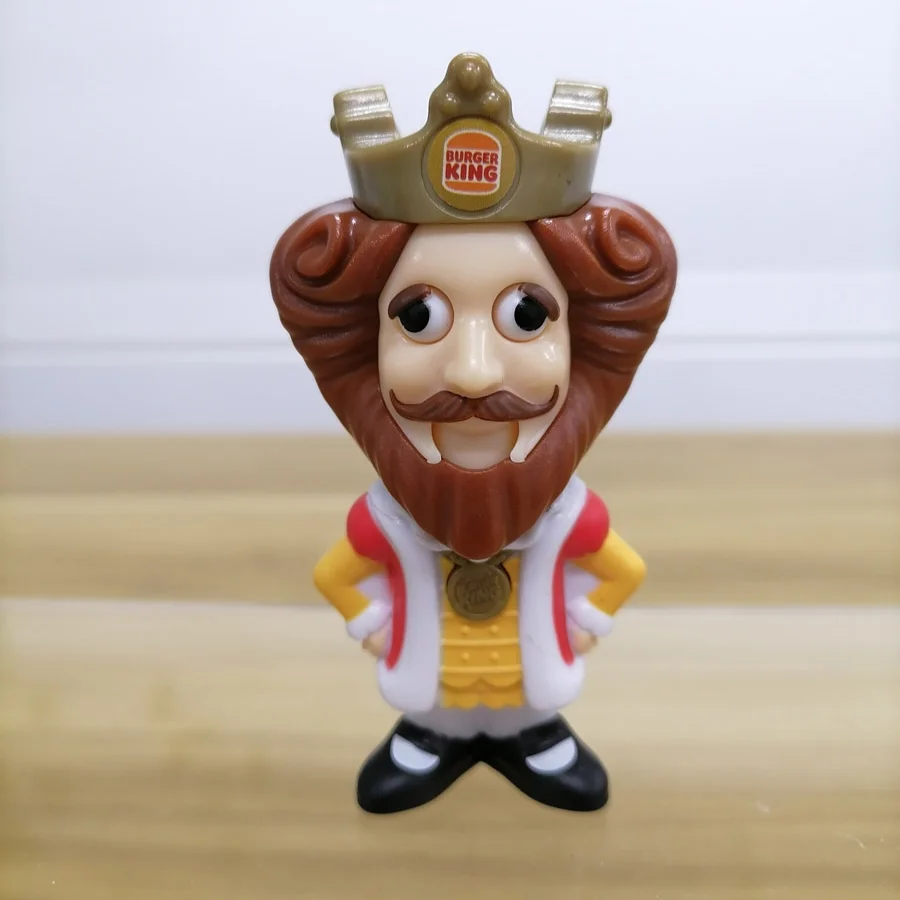 本物のハンバーガーキング少年少女ギフト小さな置物口目可動模型玩具