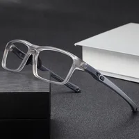 Montura de gafas deportivas ultraligeras TR90 para hombre, 0 dioptrías, bloqueo de luz azul, gafas de protección contra la radiación, gafas antideslizantes para mujer