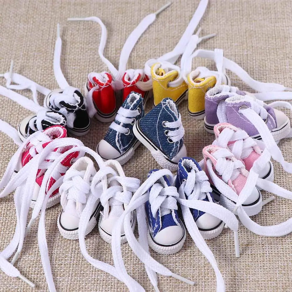 3.5CM Doll Sneakers Mini Shoes Casual Canvas Shoes BJD Dolls Shoes Blyth Shoes Fashion Dolls Accessories For Children Toys Gift