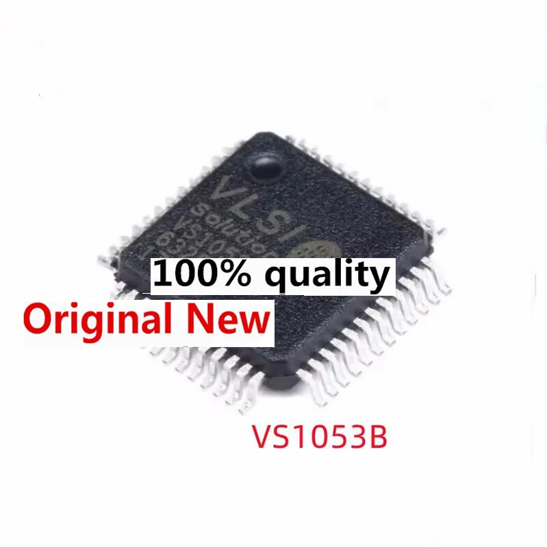 Chip IC Chipset 100% Original, nuevo, 5 piezas, VS1053B, LQFP-48, VS1053, LQFP48, 1053B, 1053