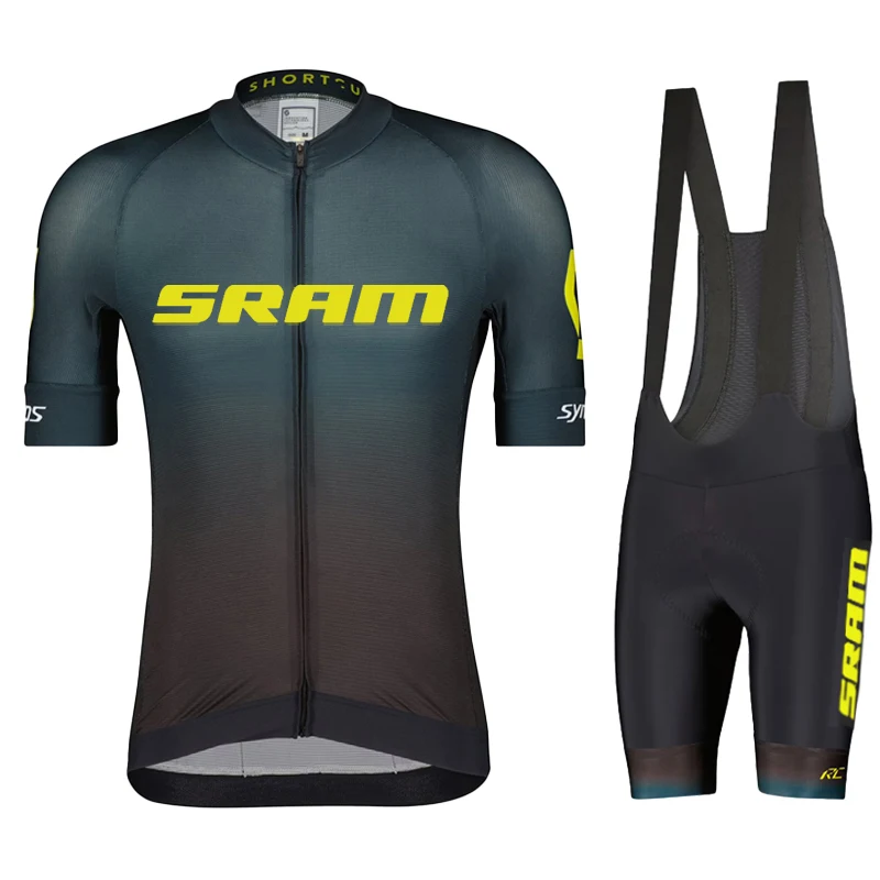 Cycling Man Shorts Men Men's Mtb Clothing SRAM Uniforms Bib Blouse Summer Bike Jersey Uniform Jerseys Male Sportswear Clothes