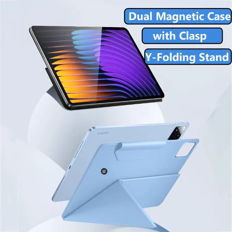 For Xiaomi Pad 7 11.2 7 Pro 11.2 Inch 2024 5 5 Pro 11 6Pro 11 2023 6 11 Dual Magnetic Cover with Clasp Auto Sleep Wake UP Cases