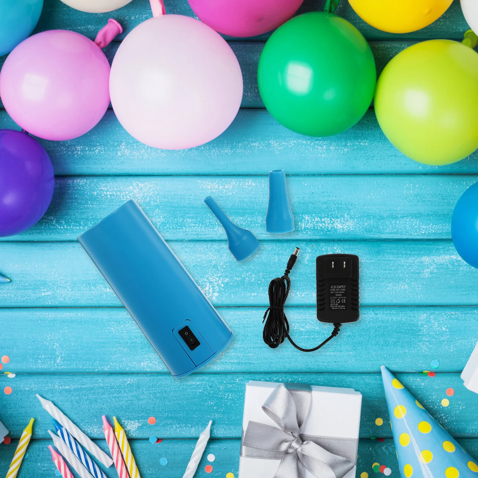 

1pc Electric Air Pump Dual Use Portable Electronic Inflator Lightweight For Balloons Large Inflatables Us Plug Party Supplies