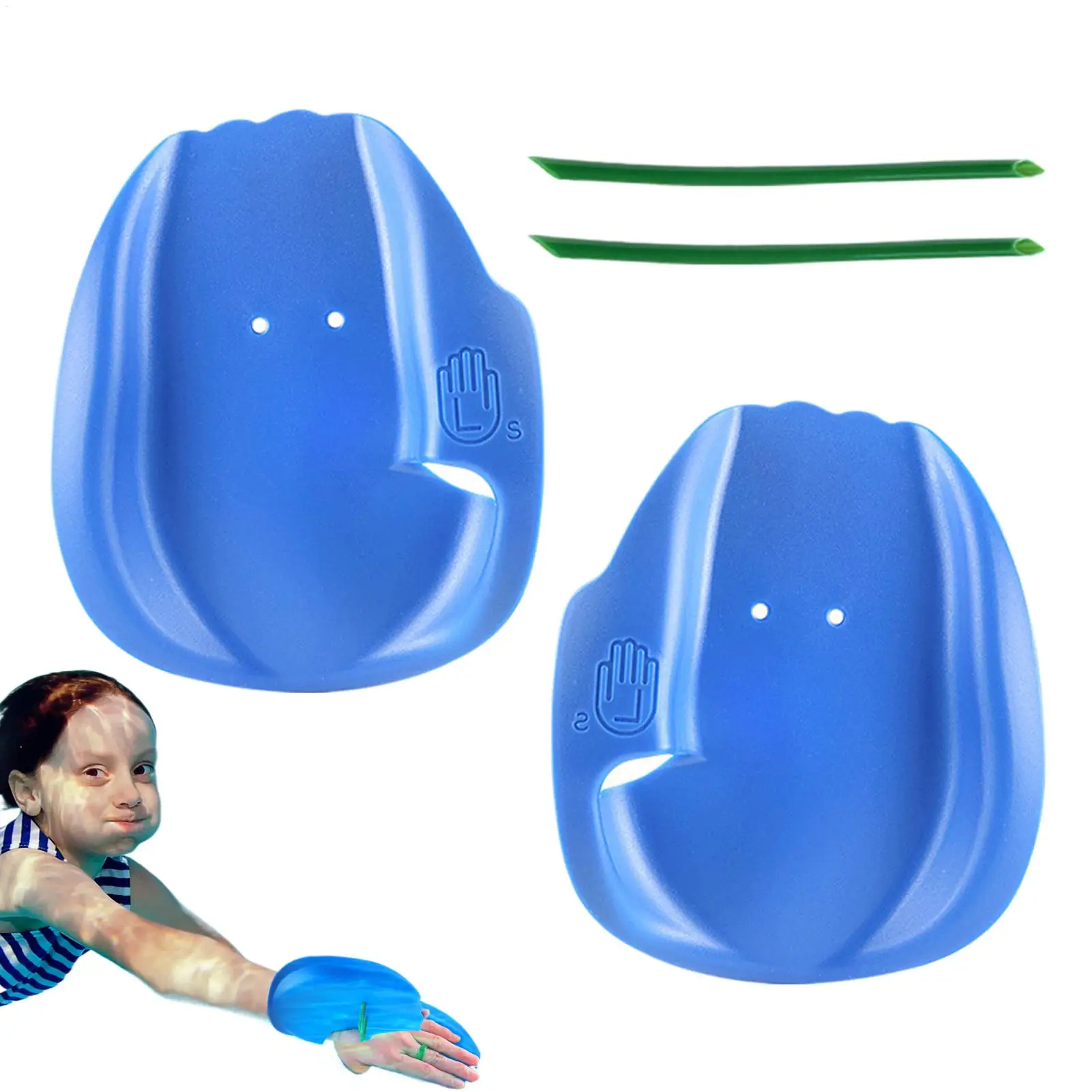 

Swim Hand Paddles PVC Water Aerobic Hand Paddles Adjustable Pool Exercise Accessories For Women Men Youth Teens Beginners