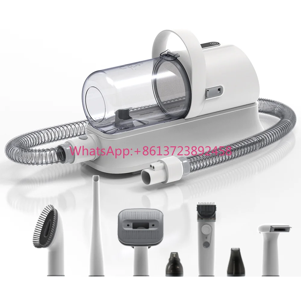 New   High Quality 7 In 1 Pet Grooming Kit Vacuum Cleaning Includes Nail Grinder And Other Tools Made Of ABS And PP