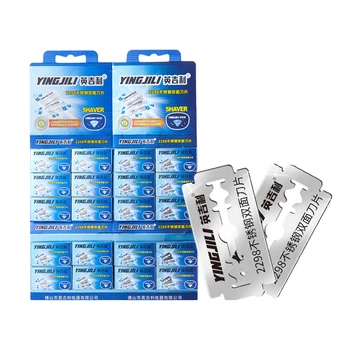 Cuchillas de afeitar para afeitar de doble filo, cuchillas de acero inoxidable utilizadas para cuchillo plegable con afeitado y depilación, 10/20 piezas