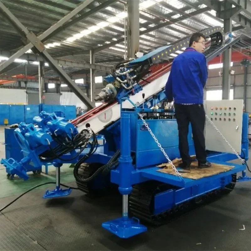 Earth Hole Drilling Machine Anchoring Drilling Machine Tunnel Boring Machine Sale Hydraulic Dth Drill Rig Factory Price