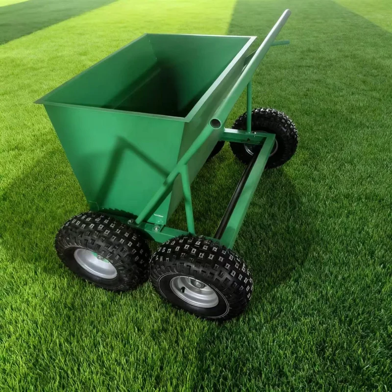 

ALLTOP TURF Sand And Rubber Dropper Machine For Spreading Infill On Artificial Grass 4 Big Wheels Capacity 160L