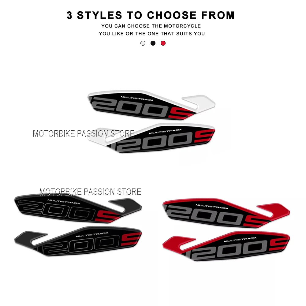For Ducati Multistrada 1200 S 1200S 2015-2017 Motorcycle Handguard Shield Sticker Decal 3D Protection Decals Waterproof 6