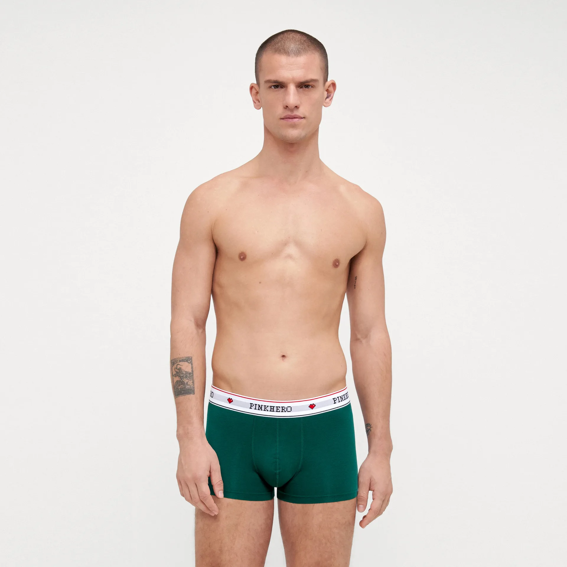 Men Solid Color Breathable Cotton Underwear Pouch Boxer Briefs Underpants Trunks Comfortable Fit Classic Style